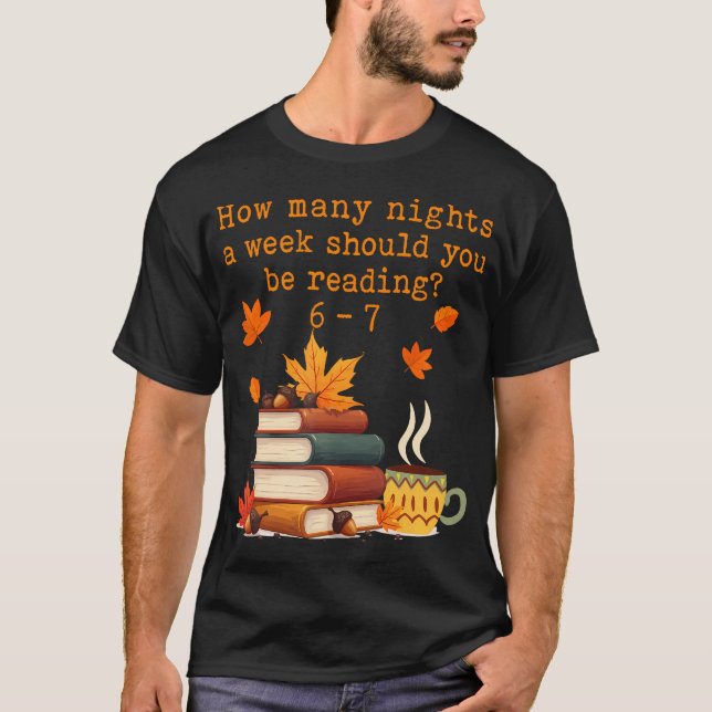 T-shirt How Many Nights Reading 67 Funny Meme Six Seven Te (Devant)