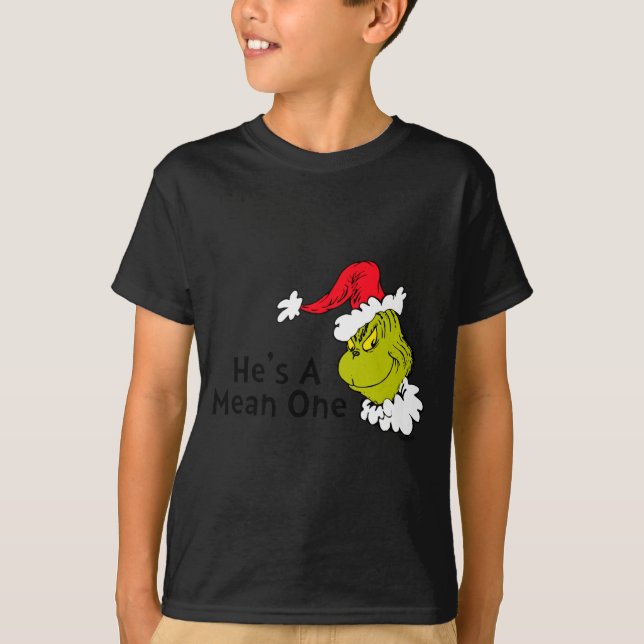 T-shirt How Stole Christmas Hes A Mean One  (Devant)