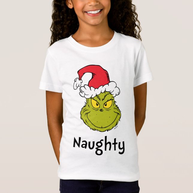 T-Shirt How the Grinch Stole Christmas | Naughty Grinch (Devant)
