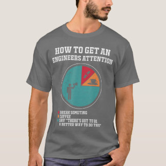 T-shirt How to Get Engineers Attention Funny Engineering S