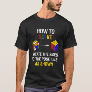 T-shirt How To Solve Competitive Puzzle Funny Speed Cubing