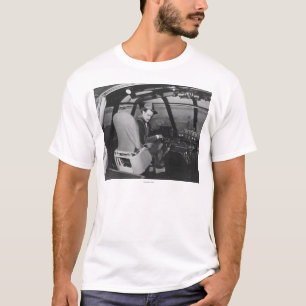 T-shirt Howard Hughes dans l'avion en bois d'oie