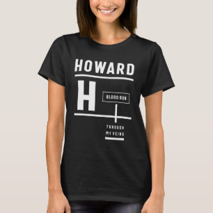 T-shirt Howard Nom personnalisé Cadeau Anniversaire