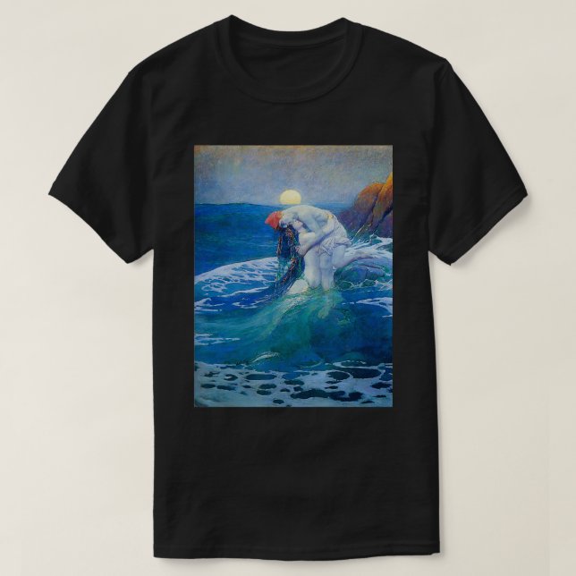T-shirt Howard Pyles La Sirène (Design devant)