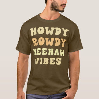 T-shirt Howdy Boho esthétique Rodéo Western Pays Sud