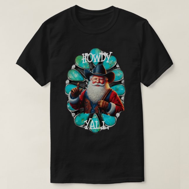 T-shirt Howdy Christmas (Design devant)