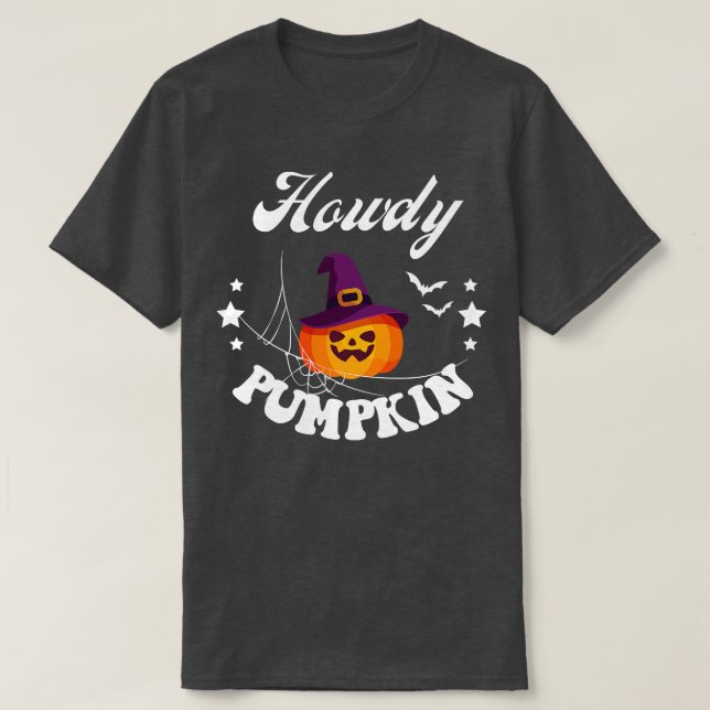 T-shirt Howdy Citrouille 3 (Design devant)