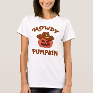 T-shirt Howdy Citrouille Halloween