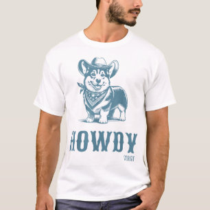 T-shirt Howdy Corgi Cowboy Western Country Cowboy Cowboy