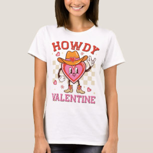 T-shirt Howdy Cowboy Heart Valentine Graphic
