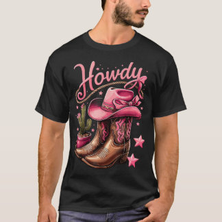 T-shirt Howdy Cowgirl Western Rodeo