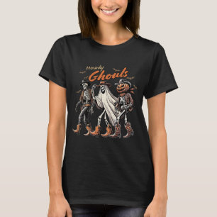 T-shirt Howdy Ghouls Conception d'Halloween Éffrayante et 