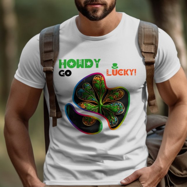 T-shirt Howdy Go Lucky ! - Green Glow Dance Party (Créateur téléchargé)