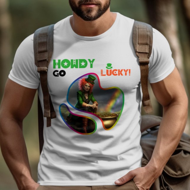 T-shirt Howdy Go Lucky ! - La chasse au trésor de Leprecha (Créateur téléchargé)