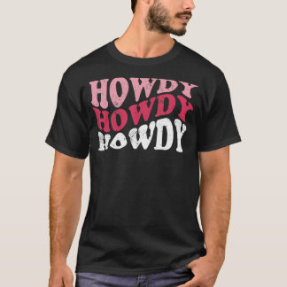 T-shirt Howdy Graphic Rodeo Femmes Western Cowgirl