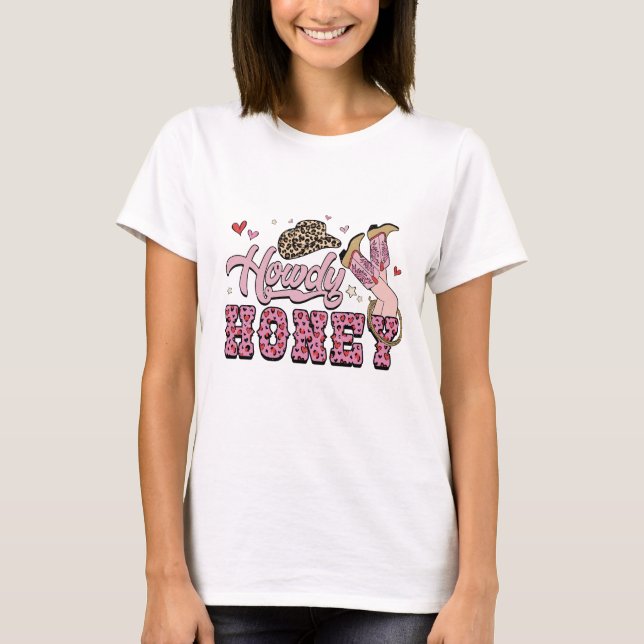 T-shirt Howdy Honey Womens (Devant)