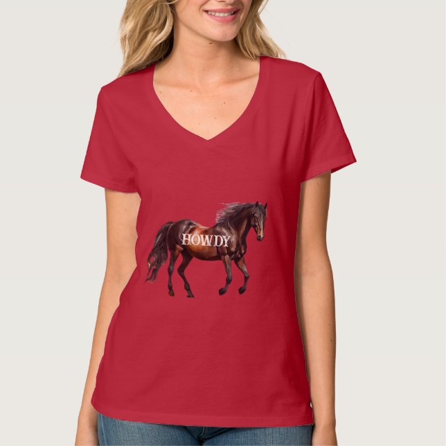 T-shirt Howdy Horse (Devant)
