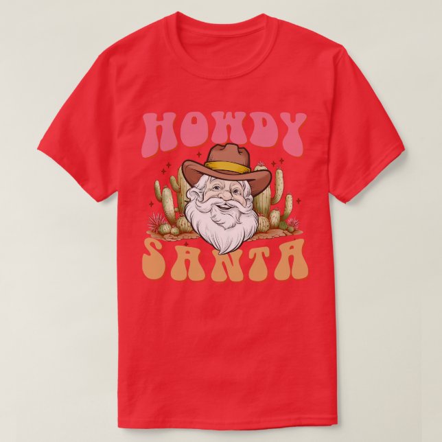 T-shirt Howdy Père Noël (Design devant)