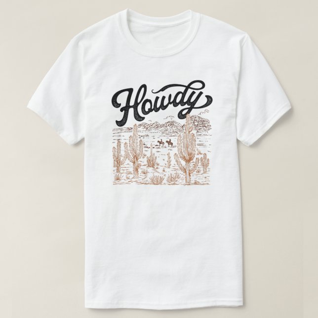 T-shirt Howdy Western (Design devant)