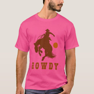 T-shirt Howdy Western Cowboy Country Rodeo Vintage