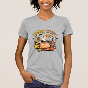 T-shirt Howdy Witch Western Halloween Cauldron