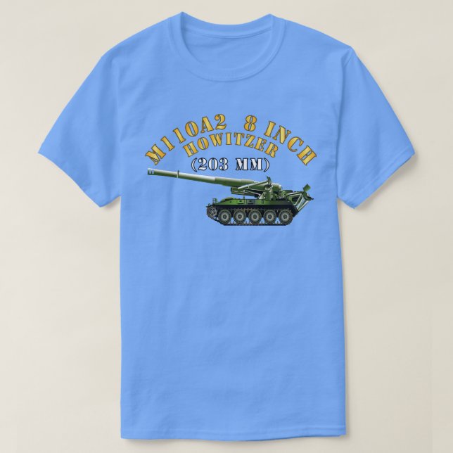 T-shirt Howitzer M110A2 8 pouces 203 mm X (Design devant)