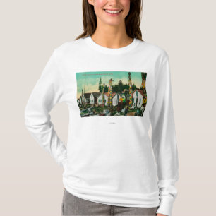 T-shirt Howkan, village de l'Alaska et totems indiens