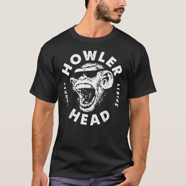 T-shirt Howler Head Monkey Kentucky Bourbon Whiskey Essent (Devant)