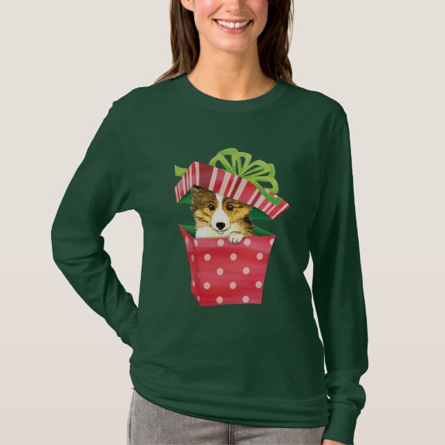 T-shirt Howlidays heureux Sheltie (Devant)