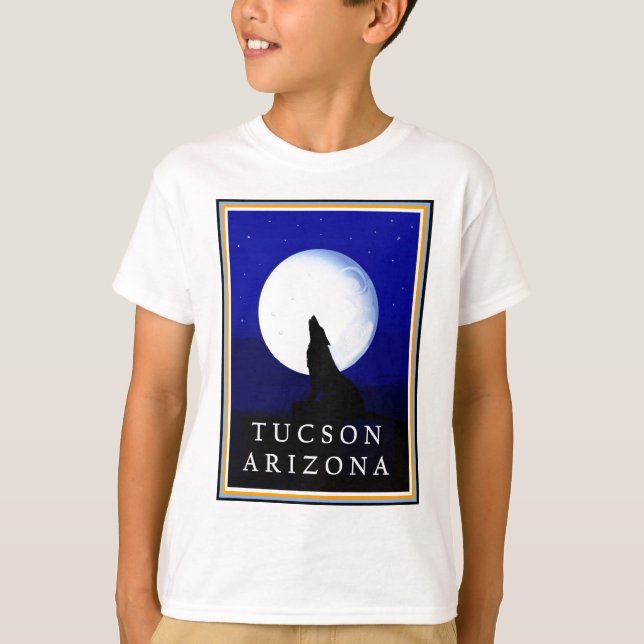 T-shirt Howlin Coyote - Tucson Arizona (Devant)