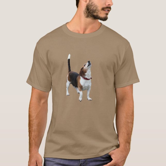 T-shirt Howling chien Beagle drôle (Devant)