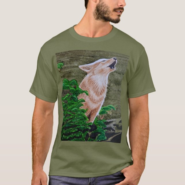 T-shirt Howling Coyote   (Devant)