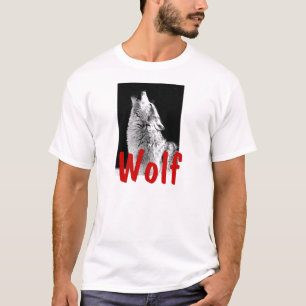 T-shirt Howling Wolf