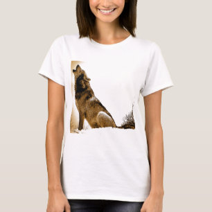 T-shirt Howling Wolf