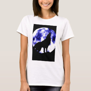 T-shirt Howling Wolf à Moon