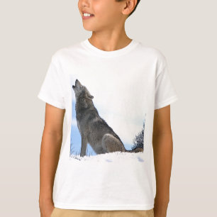 T-shirt Howling Wolf in Snow