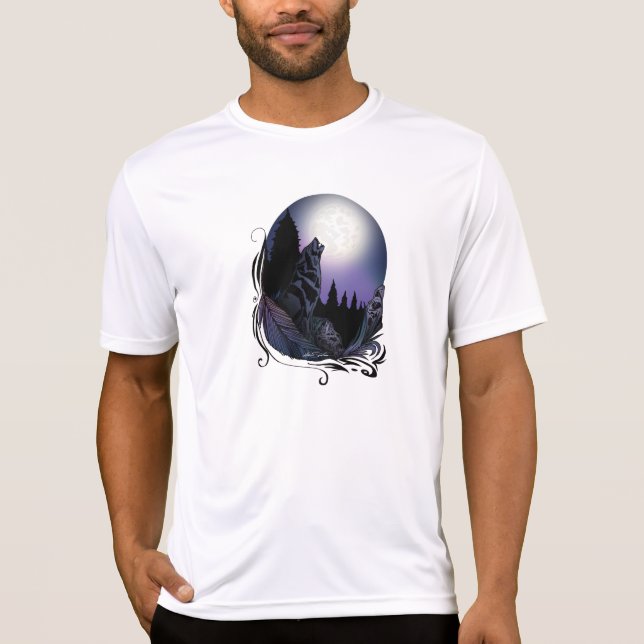 T-shirt Howling Wolf (Signature Design) (Devant)