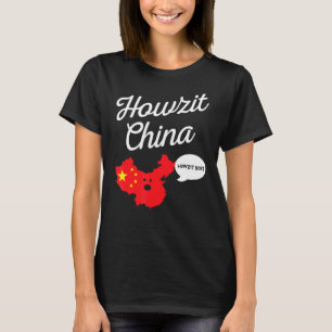 T-shirt Howzit China Map Afrique du Sud Papa Joke