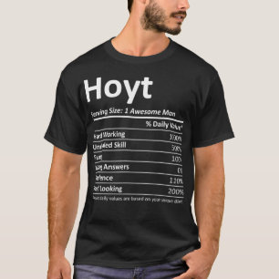 T-shirt HOYT Nutrition Funny Anniversaire Nom personnalis