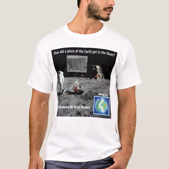 T-shirt HPT Terre roche sur la lune (Devant)