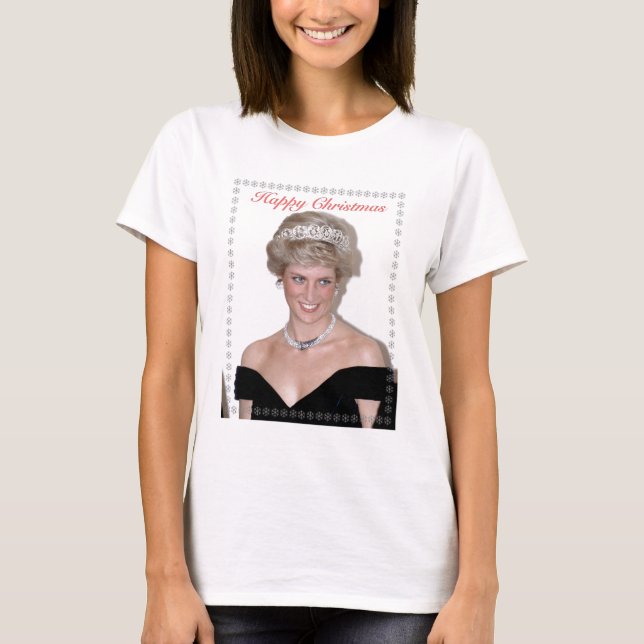 T-shirt HRH Noël de princesse de Galles (Devant)