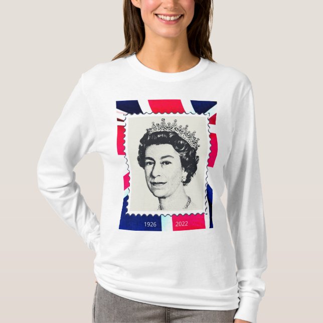 T-shirt HRH Queen Elizabeth II RIP 1926-2022 (Devant)