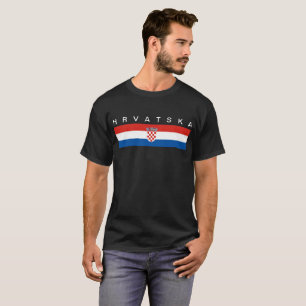 T-shirt Hrvatska de symbole de drapeau de pays de la