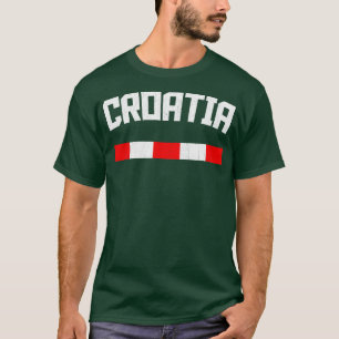 T-shirt Hrvatska Design de style Vintage croate