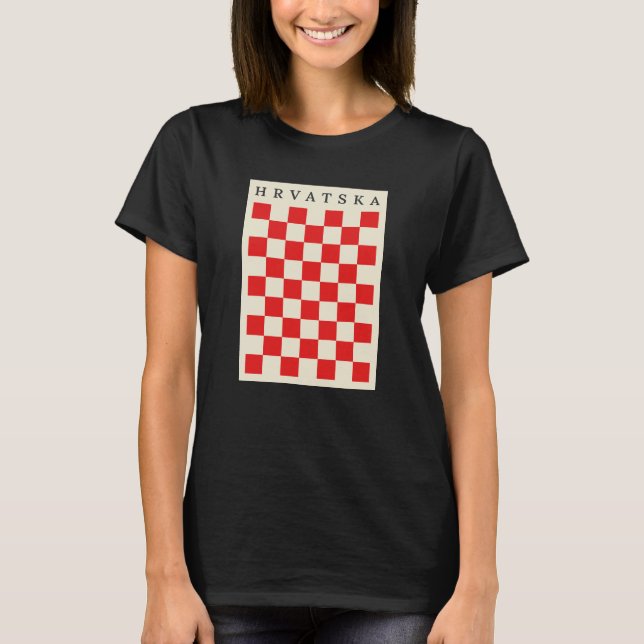 T-shirt Hrvatska Vintage (Devant)