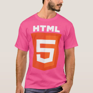 T-shirt Html5 Logo Html Web Programmeur Nerd Drôle Ordinat