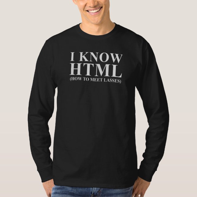 T-shirt HTML How to Meet Lasses Irish Flag (Devant)