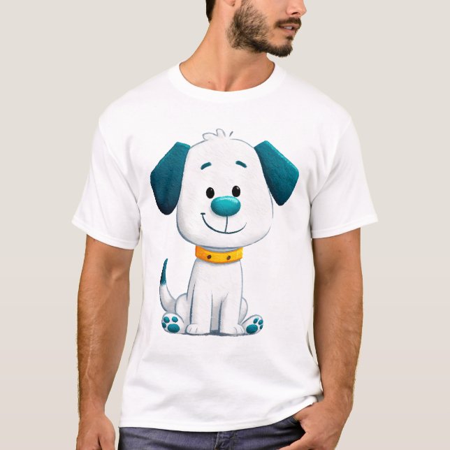 T-shirt https://www.cleanpng.com/png-cute-white-puppy-with (Devant)