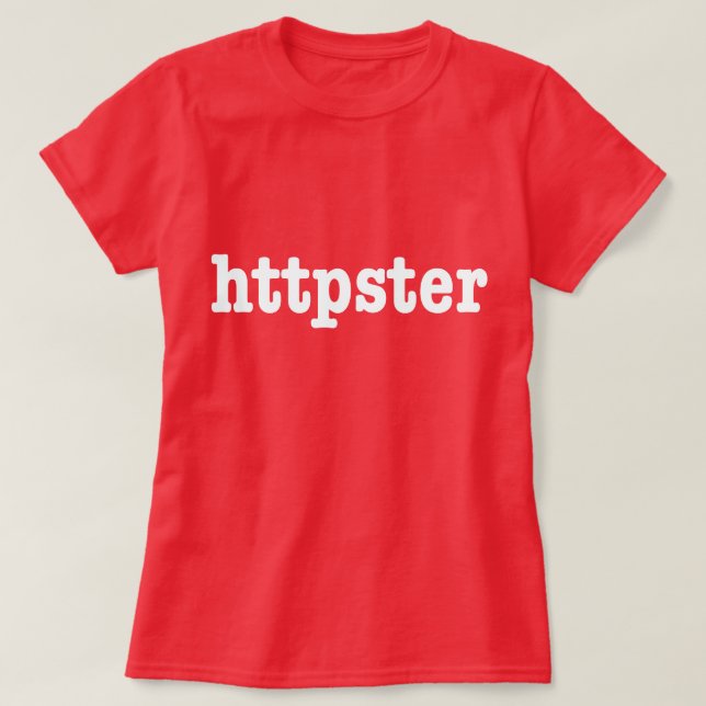 T-shirt httpster (Design devant)