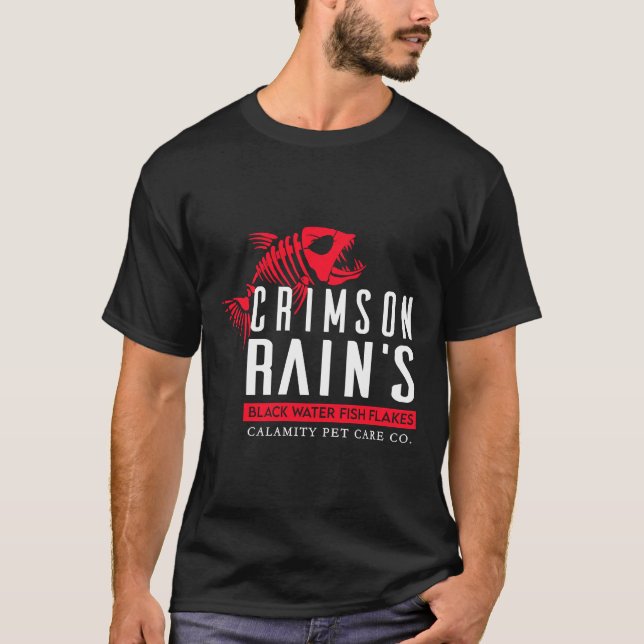 T-shirt Hua Cheng Crimson Pluie Poissons Flacons D'Eau Noi (Devant)
